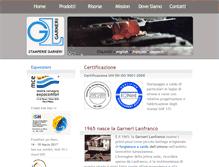 Tablet Screenshot of garneristamperie.com
